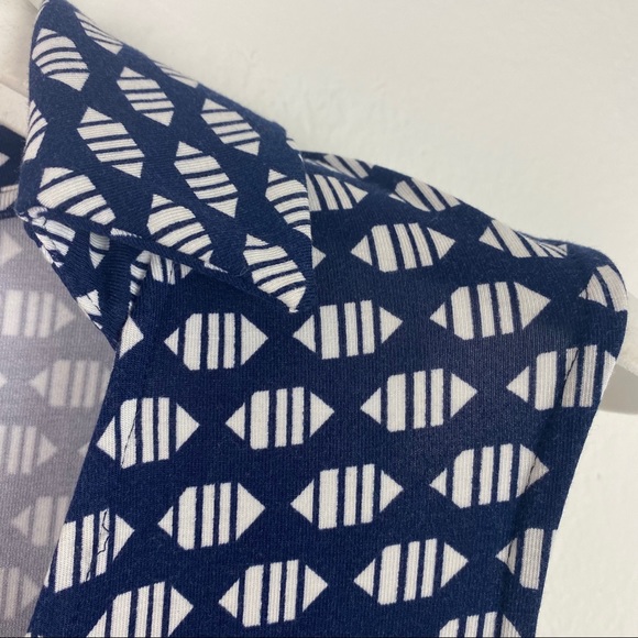 Tart jumpsuit blue/white geometric print XS modal - Picture 9 of 14